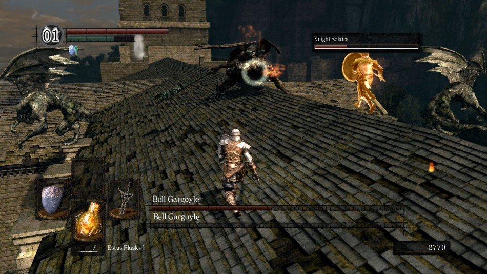 Kampfszene aus Dark Souls: Remastered