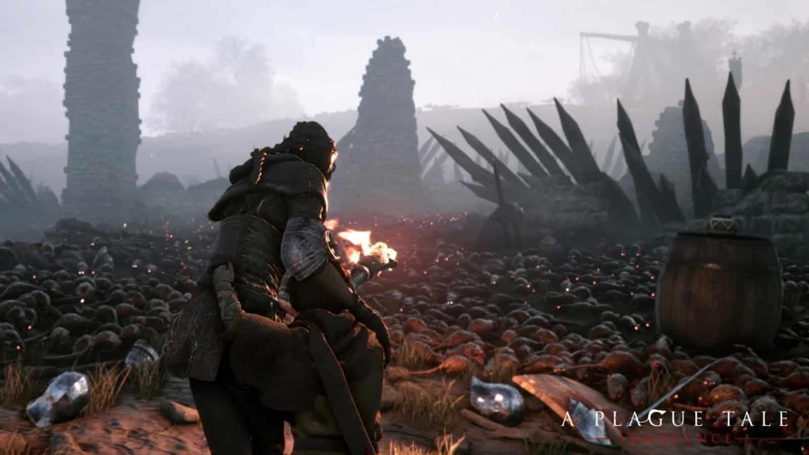 Spielszene aus A Plague Tale: Innocence auf der PS4 Pro