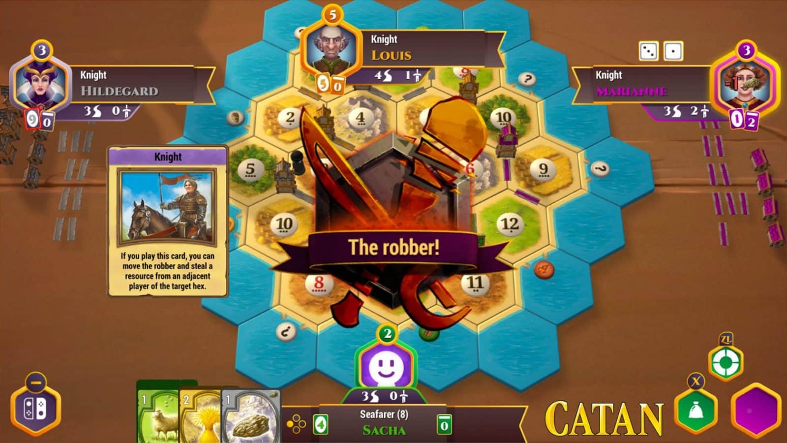 Online-Partie in CATAN für Nintendo Switch