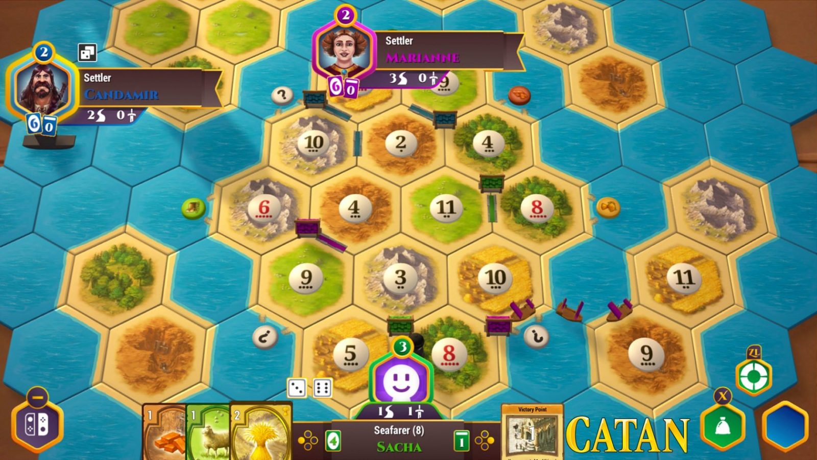 Rohstoffhandel in CATAN für Nintendo Switch