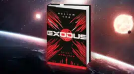 Peter F. Hamilton schließt EXODUS-Duologie mit The Helium Sea am 16. Juni 2026 ab Book Cover Helium Sea