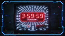 Bildschirm mit Countdown