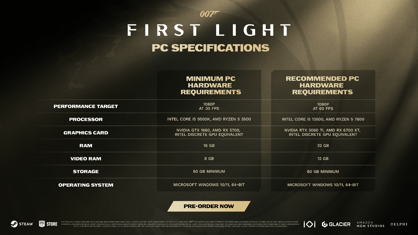 007 First Light: PC-Systemanforderungen