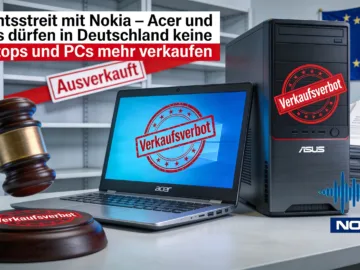 Acer und Asus dürfen in Deutschland keine Laptops und PCs mehr verkaufen