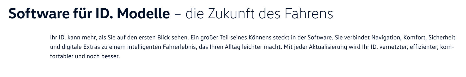 VW ID Software