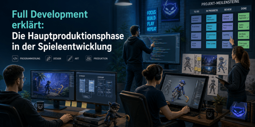 Full Development erklärt: Die Hauptproduktionsphase in der Spieleentwicklung