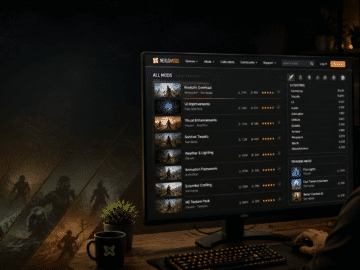 Vortex Mod Manager Oberfläche mit aktiven Mods
