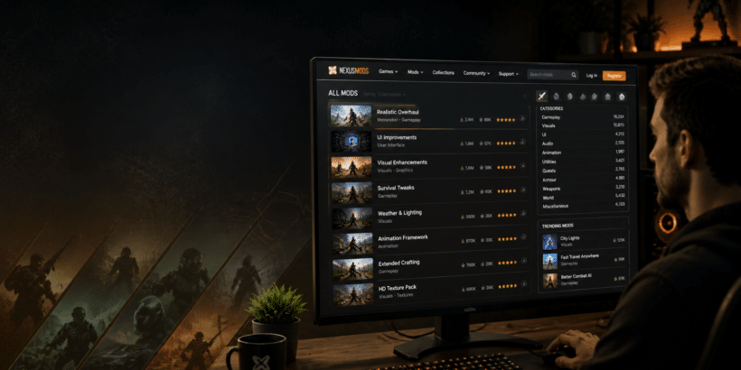 Vortex Mod Manager Oberfläche mit aktiven Mods