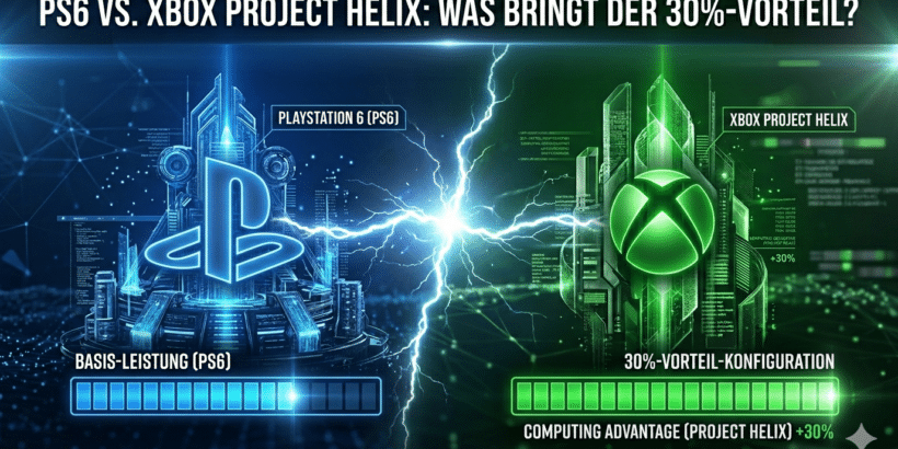 PS6 vs. Xbox Project Helix: Was bringt der 30%-Vorteil?