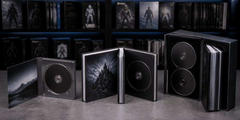Mediabook-Alternativen erklärt: Digipak, Digibook & Earbook im Vergleich