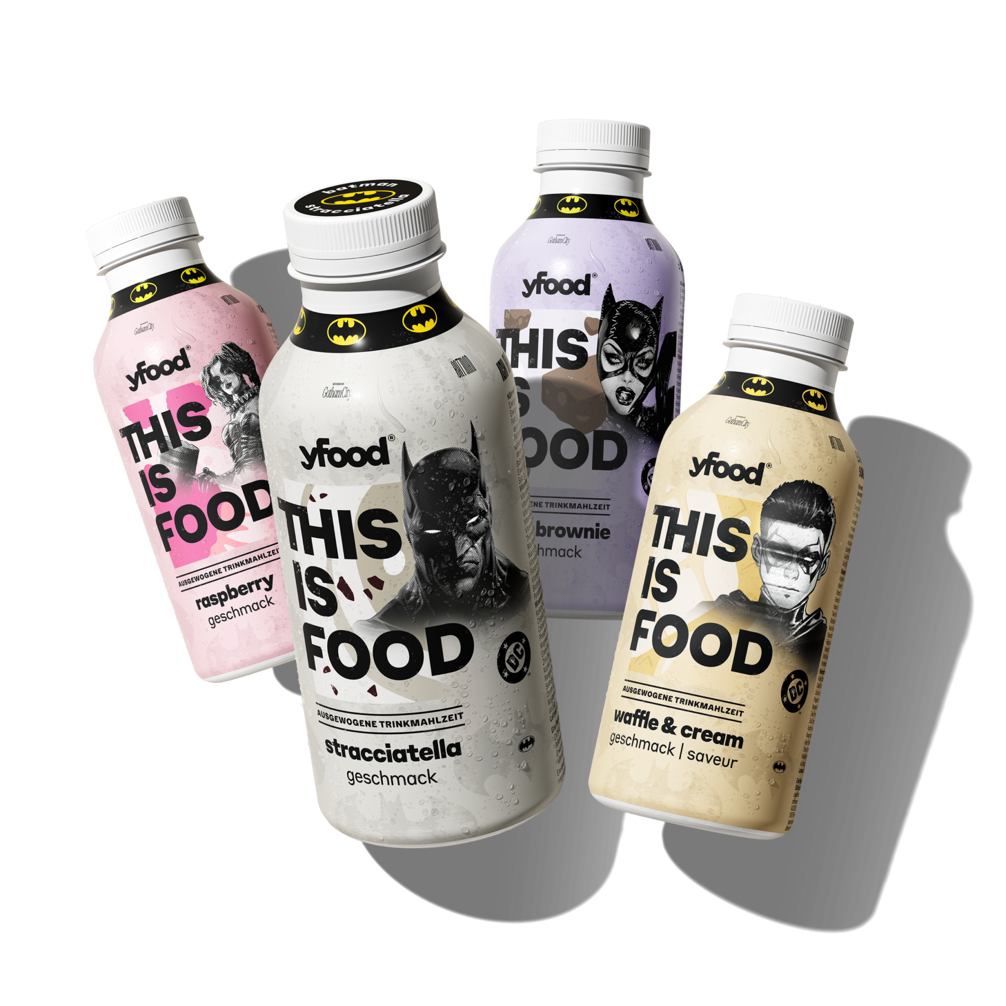 yfood x Batman: Limited Edition mit vier Flaschen startet zur gamescom 2 yfood x Batman: Limited Edition