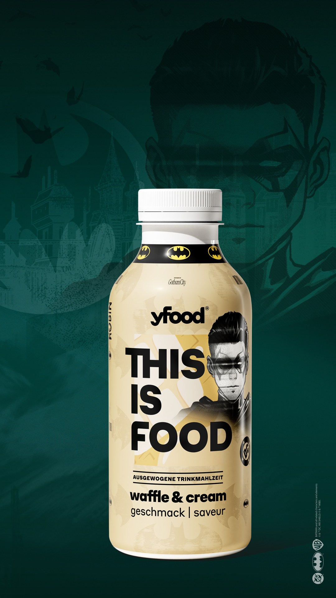 yfood x Batman: Limited Edition mit vier Flaschen startet zur gamescom 4 yfood x Batman: Limited Edition