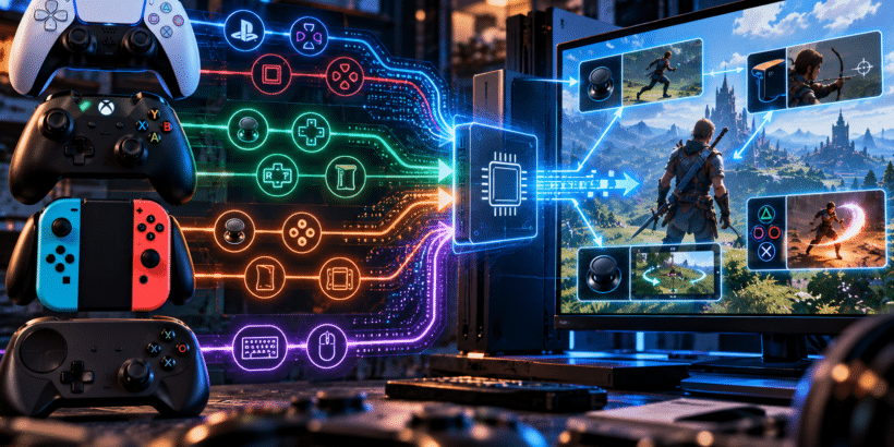 Video Game Controller-Driven Information Transfer