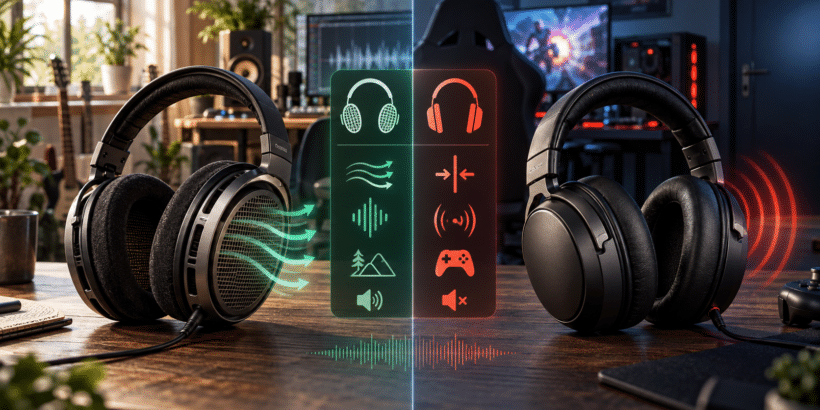 Offene und geschlossene Kopfhörer/Headsets erklärt