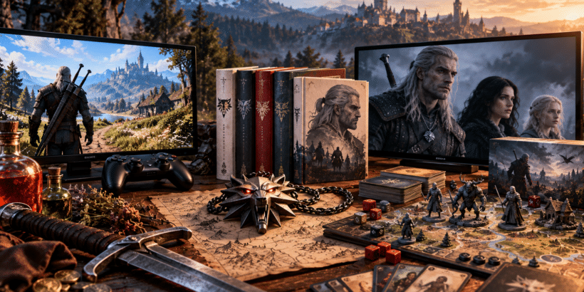 The Witcher: Alle Spiele, Bücher, Serien und Brettspiele im Überblick