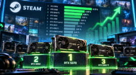 Steam-Umfrage: RTX 5070 ist die meistgenutzte Grafikkarte