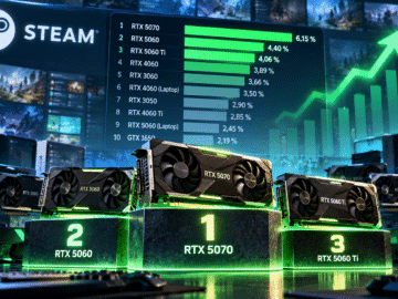 Steam-Umfrage: RTX 5070 ist die meistgenutzte Grafikkarte
