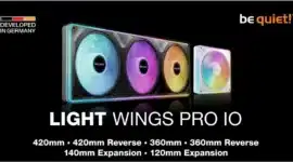 be quiet! Light Wings Pro IO: Drei Lüfter in einem Rahmen Light Wings Pro IO